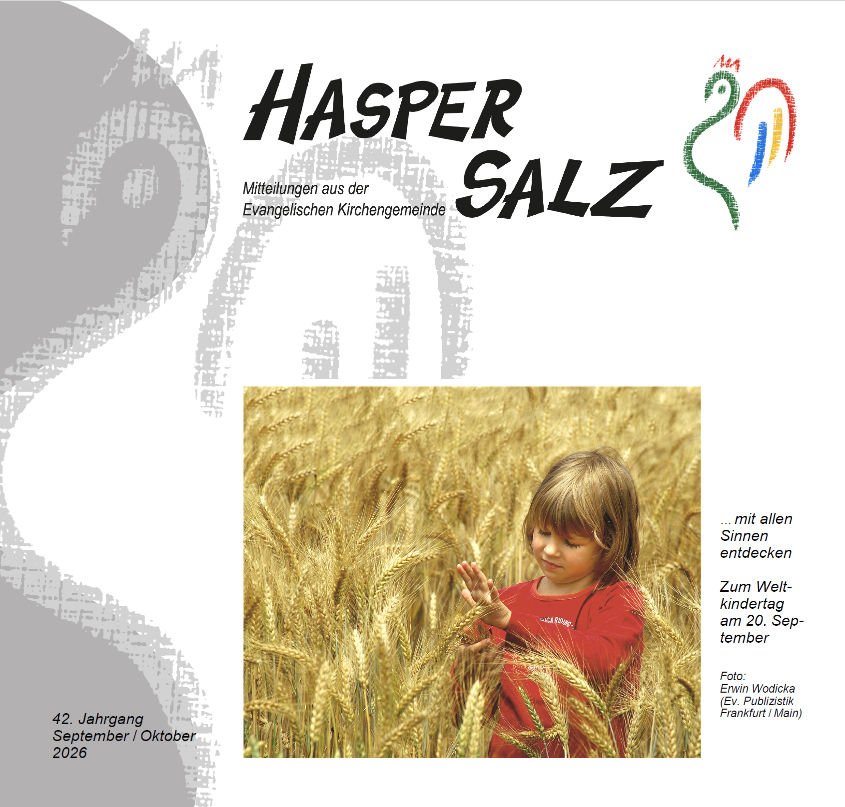 Titelseite des Gemeindebriefs "Hasper Salz" 